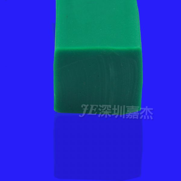 綠色方形實心矽膠密封條
