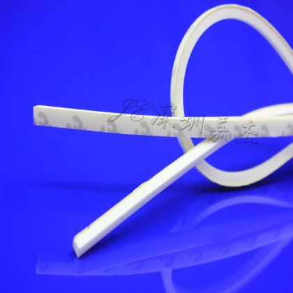 白色方型阻燃矽膠發泡條